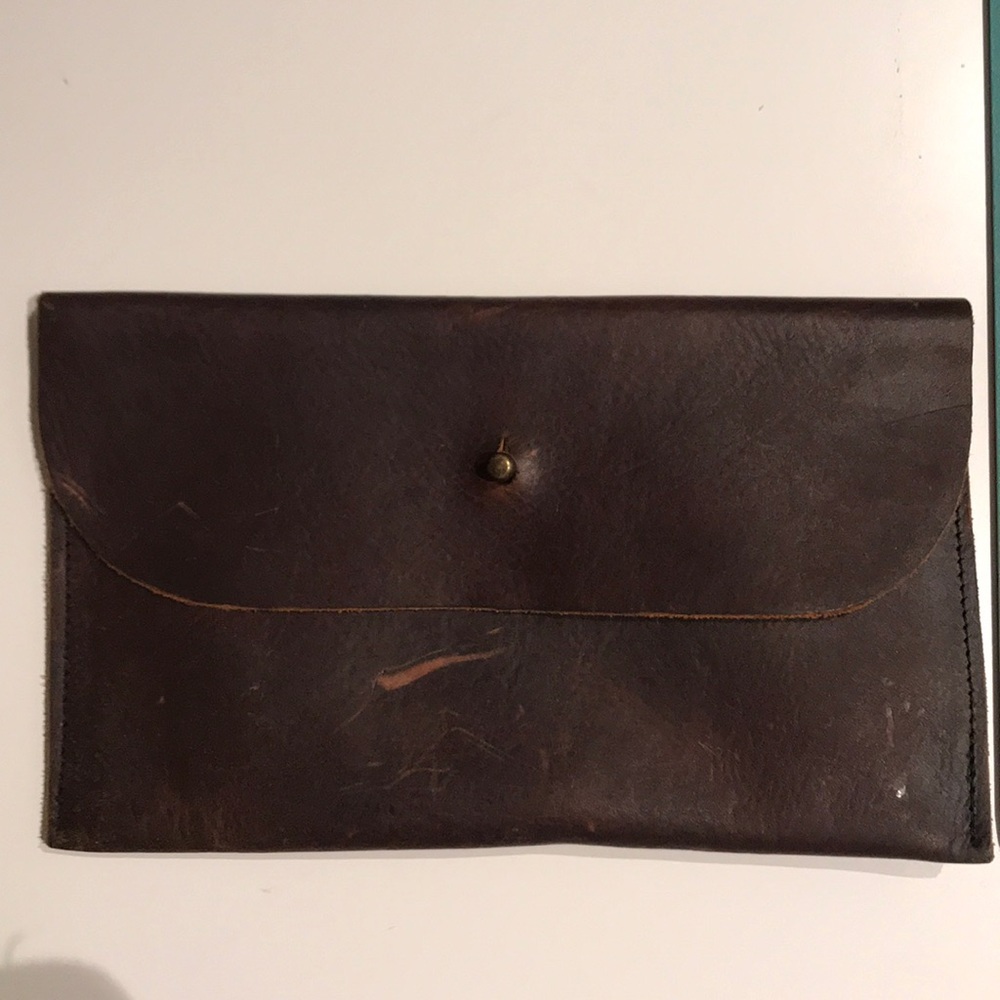 Leather clutch
